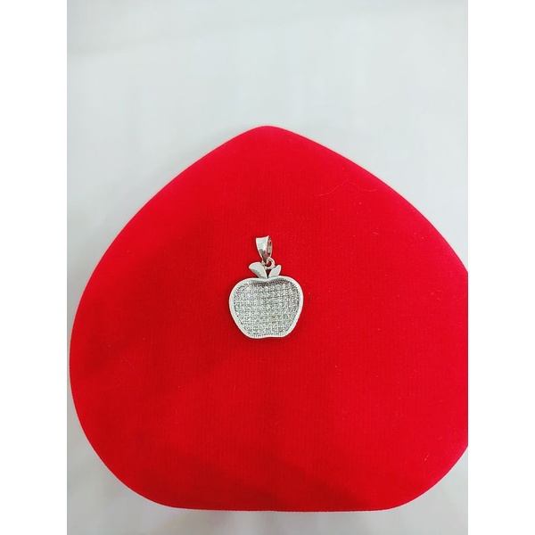 LIONTIN PERAK ASLI 925 LAPIS EMAS/LIONTIN CAMPUR MATA PUTIH COR