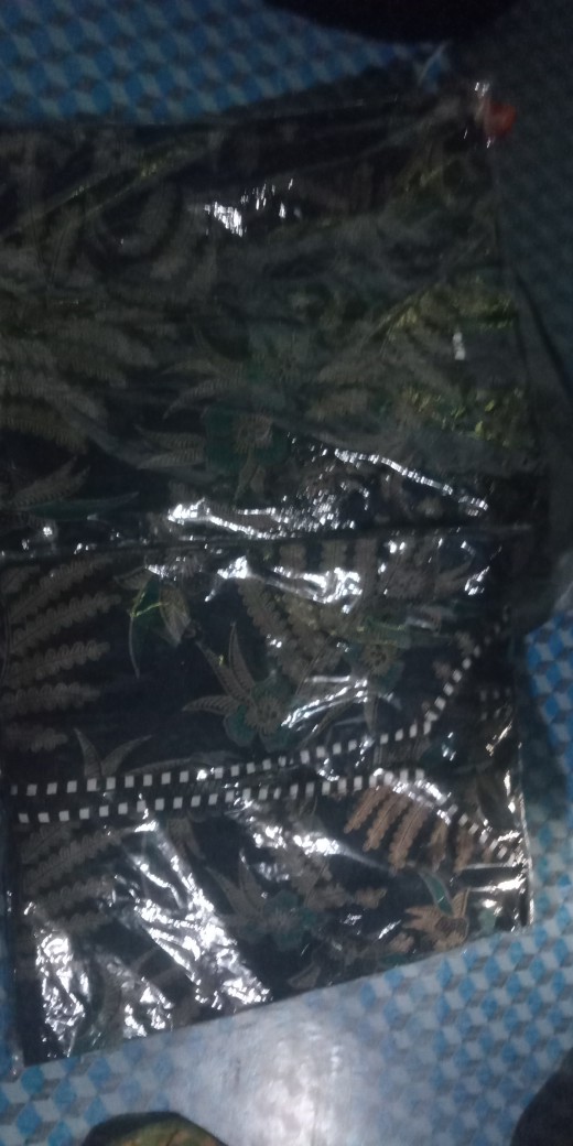 Couple Batik Tunik Modern Seragam Kerja Kantor Lengan Panjang