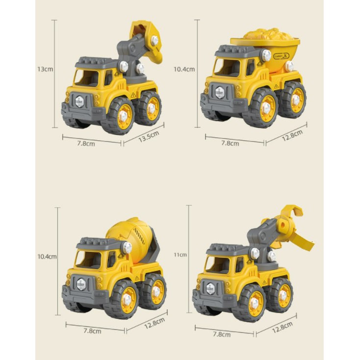 DIY Autobots 5in1 mainan robot mobil