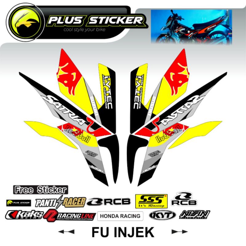 Stripping Suzuki Satria Fu injeks / Fu new Redbull terbaru