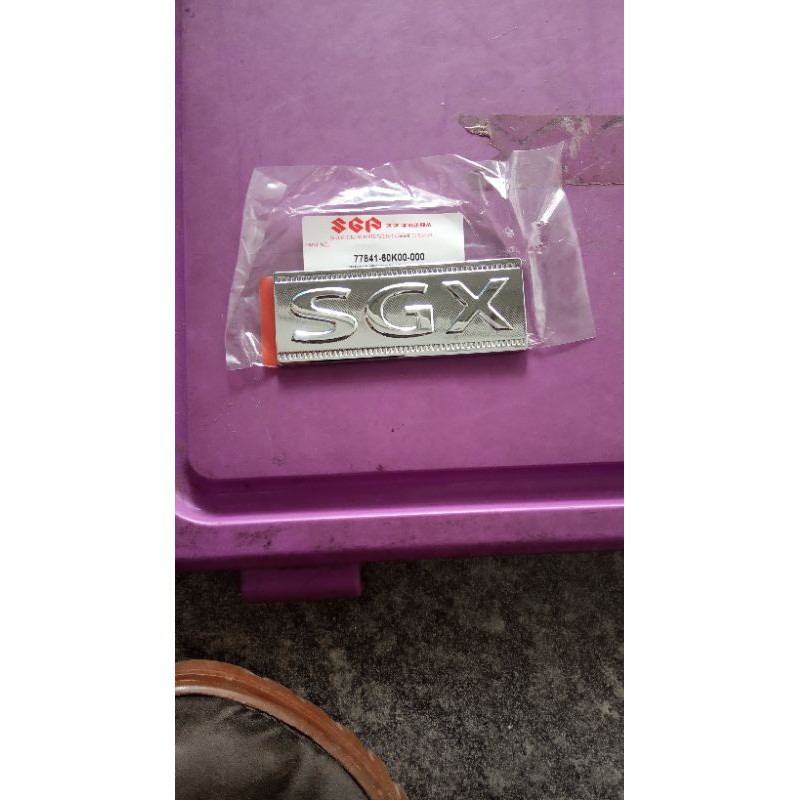 emblem bagasi SGX apv