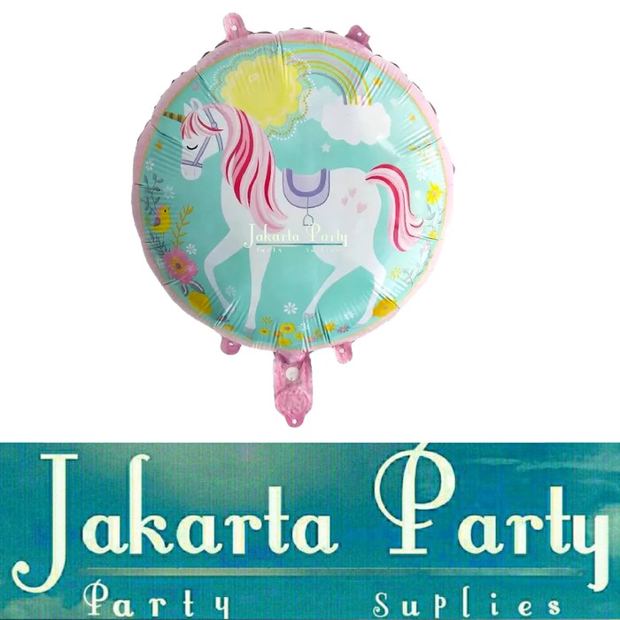 Balon Foil Kuda pony / Balon Foil Bulat / Balon Karakter