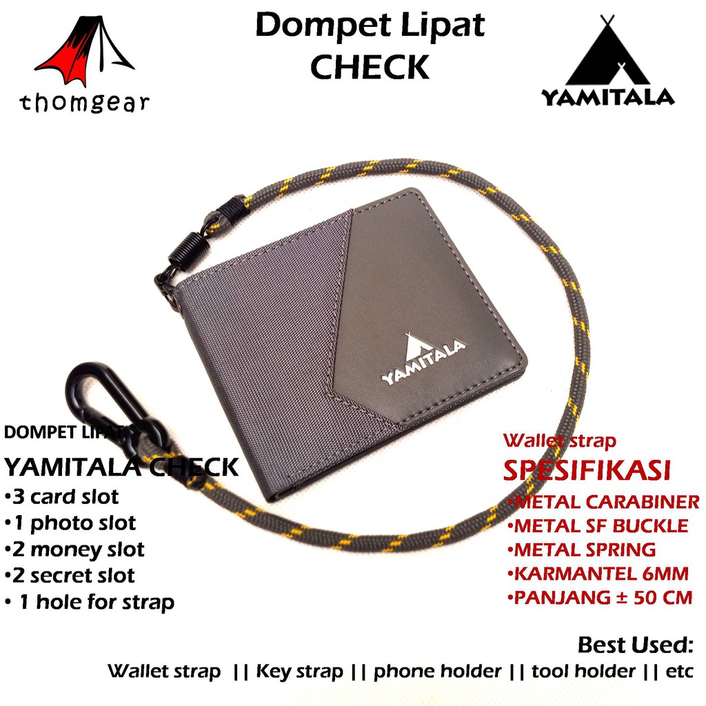 Thomgear Yamitala Dompet Outdoor Lipat Check Original Yamitala