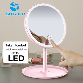 Sunxin Cermin  Makeup Dengan Lampu  Led Dengan Usb Charger 