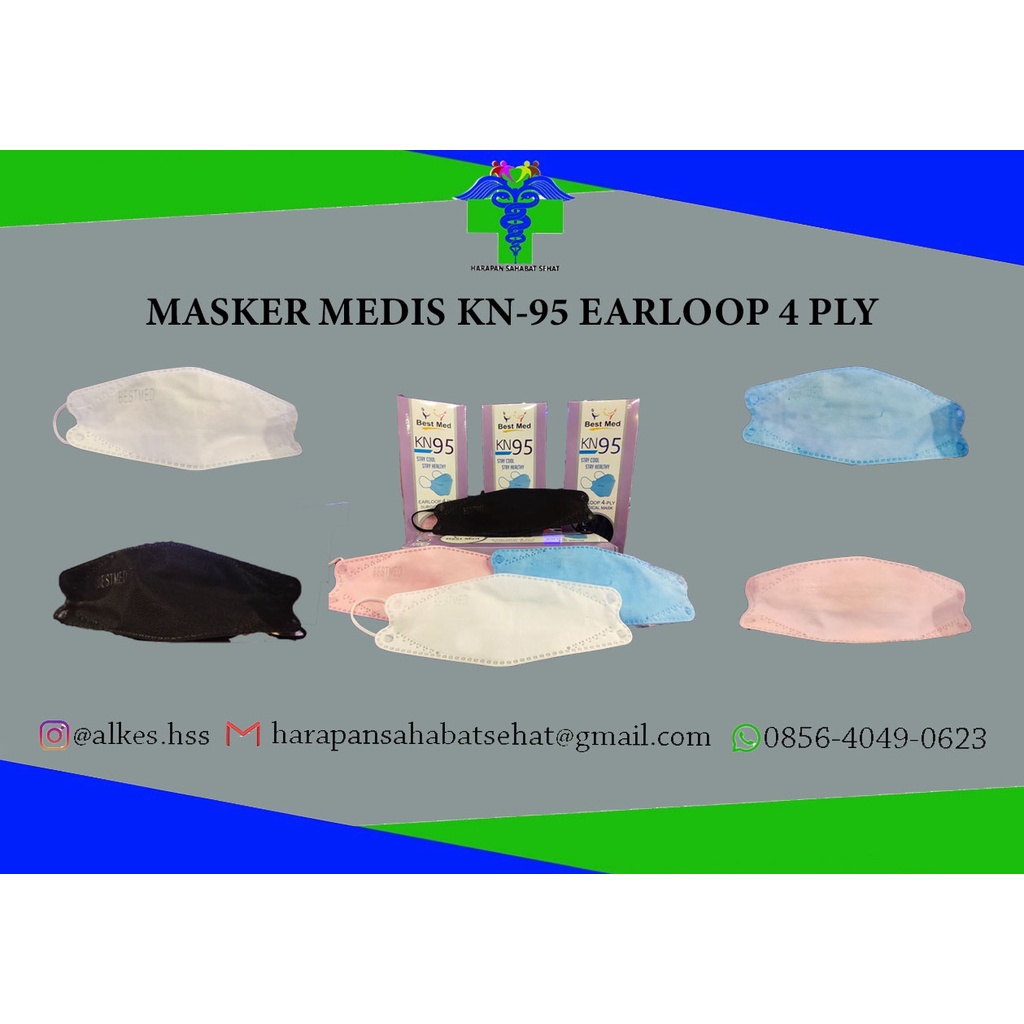 MASKER MEDIS EARLOOP KN-95 BESTMED