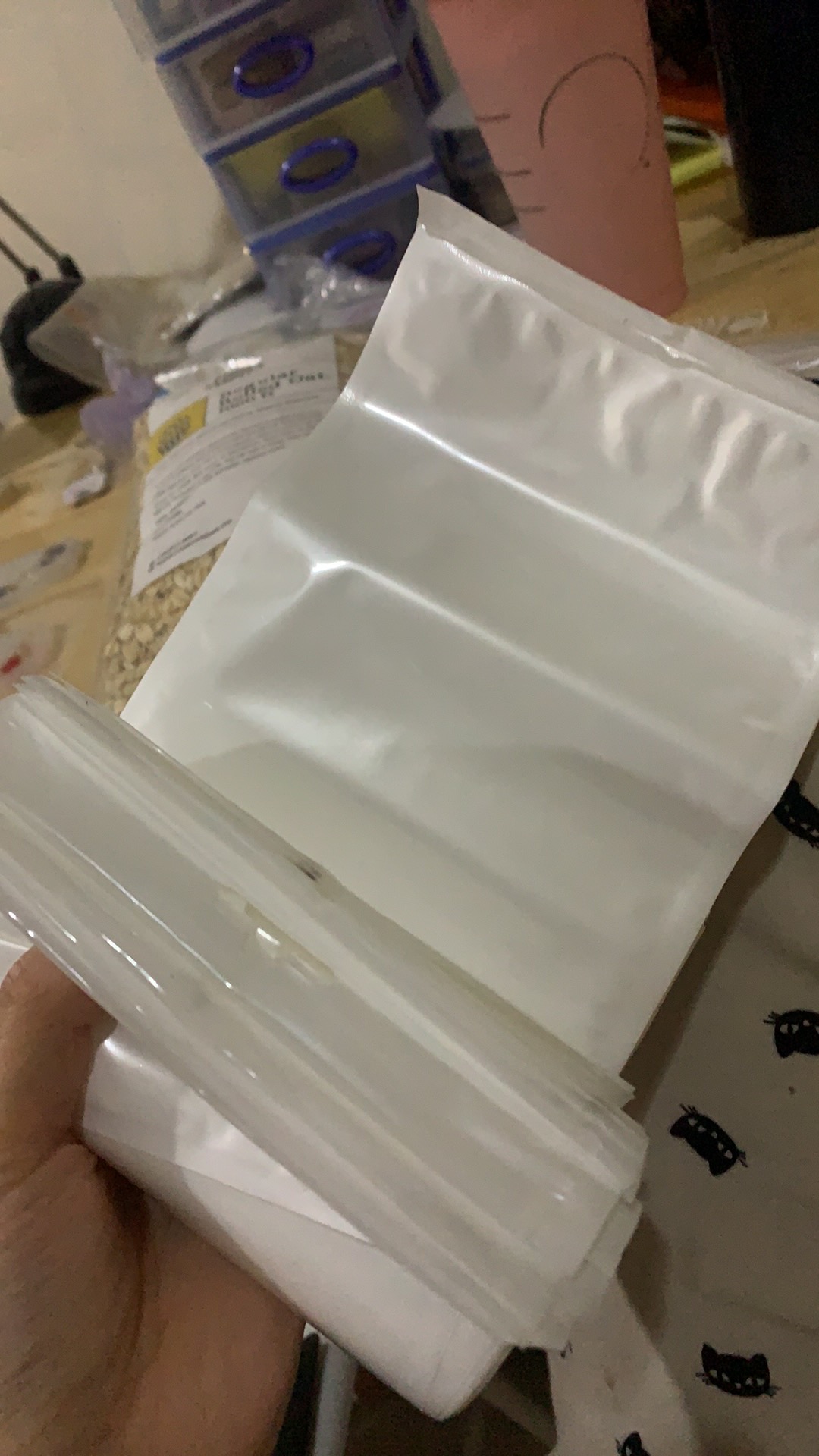 Plastik Klip / Plastik Ziplock Putih 13x21 Cm Plastik Aksesories Dengan Handle