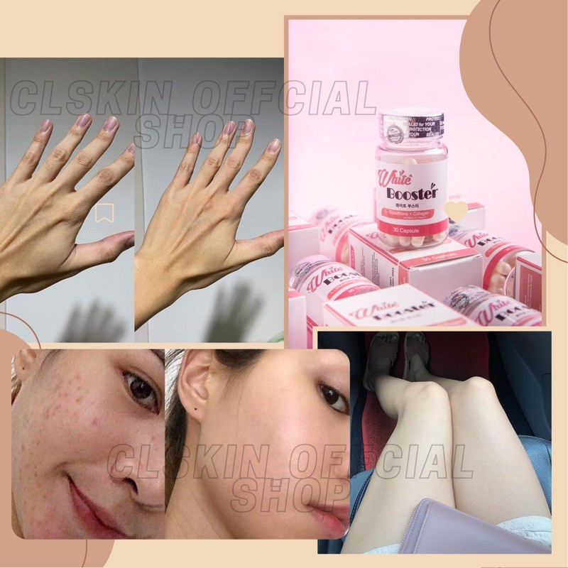 WHITE BOOSTER KAPSUL PEMUTIH BADAN WAJAH KULIT BPOM HALAL