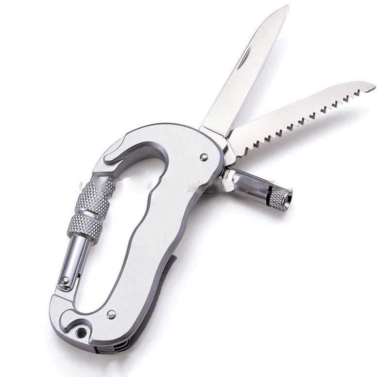 Karabiner Pisau Lipat Knife Carabiner Mountaineering EDC CRB1