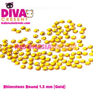 DEKORASI SLIME / NAIL ART RHINESTONE ROUND 1.5 MM