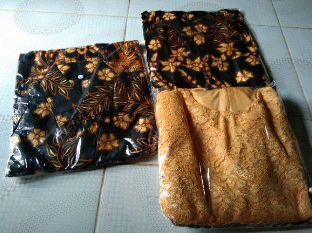 Batik Couple Brukat Tali Dewishinta Jeniska Pager Free Selendang