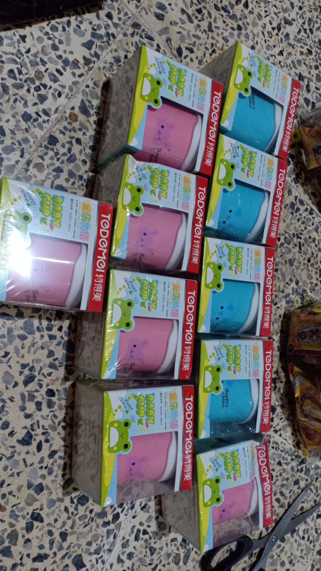 Tedemei Stainless Cup 6114 Pink Green Blue Mug/gelas Anak