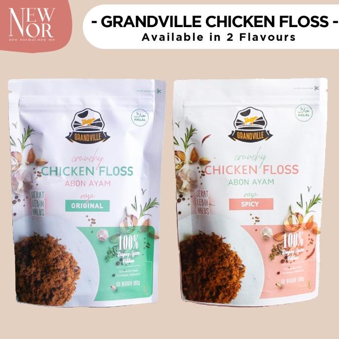 

Cuci Gudang Awal Tahun Grandville Abon Crunchy Ayam / Chicken Floss / Lauk Anak GTM Cuci Gudang Awal