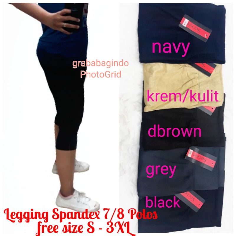 LEGGING 7PER8  PREMIUM TEBAL / LEGING OLAH RAGA FREE SIZE SAMPAI JUMBO BIG SIZE SELUTUT