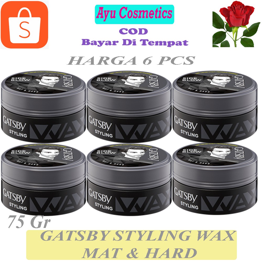 Gatsby Styling Wax  mat &amp; hard 75 g (banded 6 pcs)