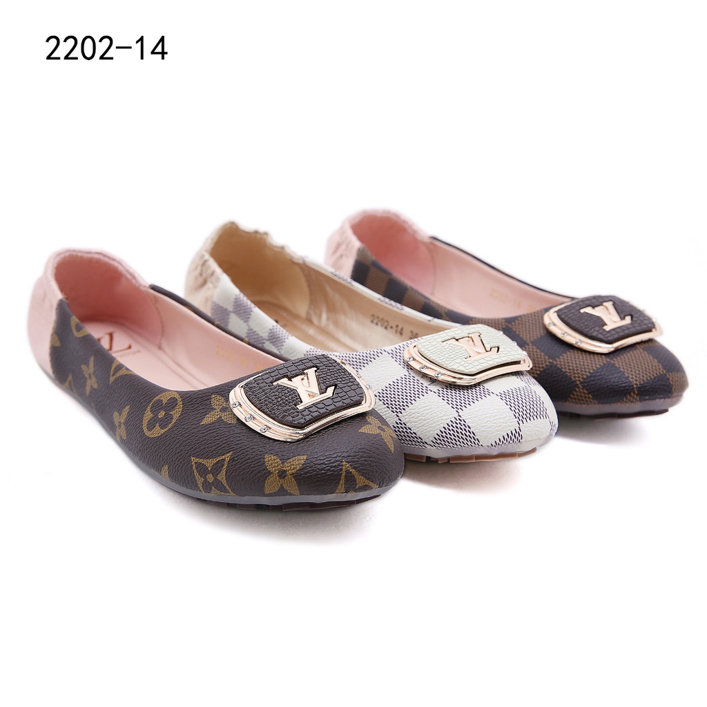 LV Logo Flat Shoes #2202-14