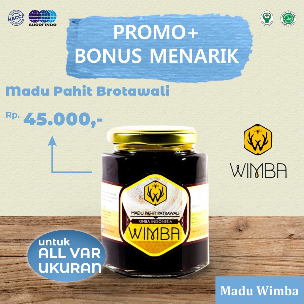 

Madu Pahit Brotowali 200gr - Lebah Apis Dorsata / Madu Asli - Madu Wimba -
