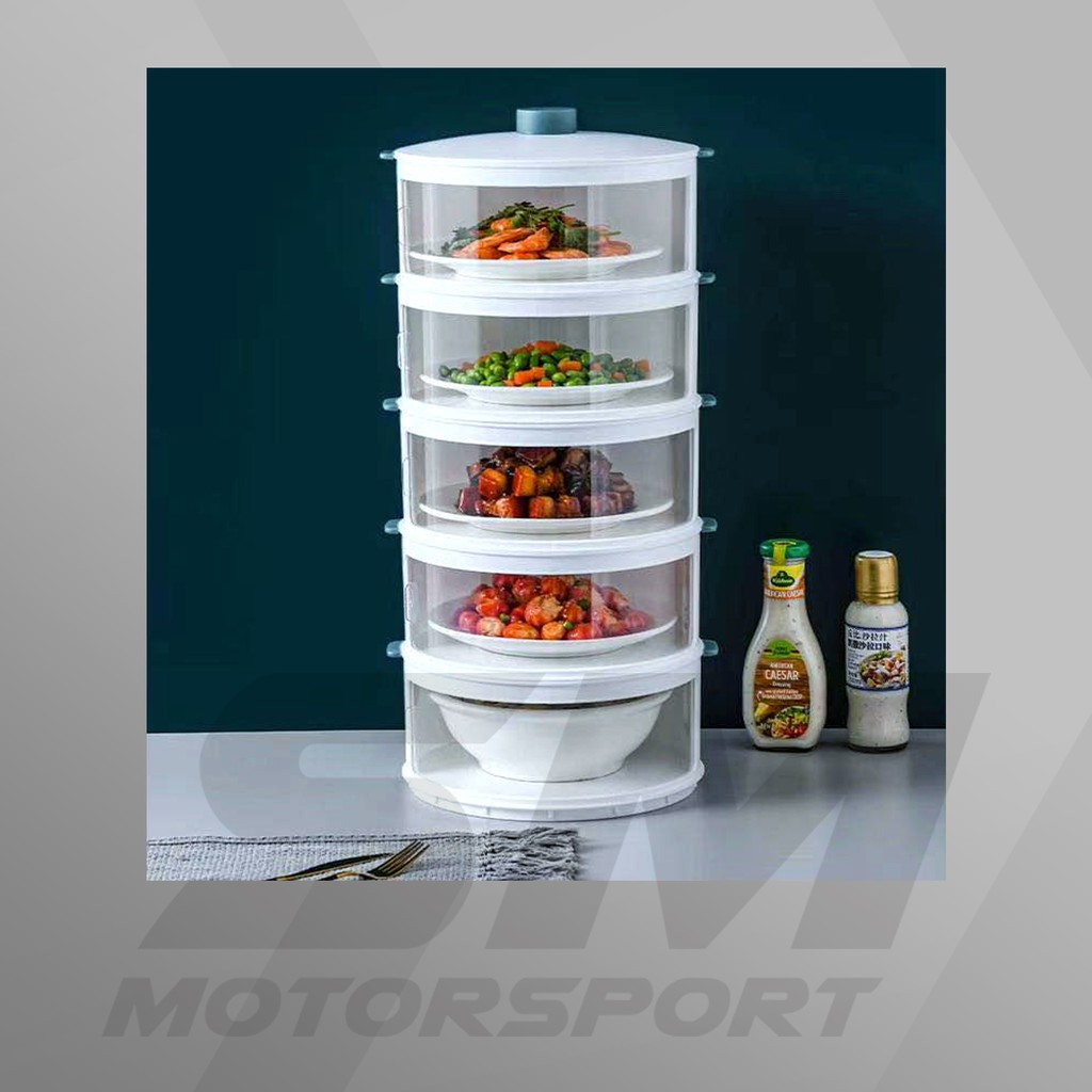 Stackable Food Cover Susun / Rak Dapur Serbaguna 5 Susun