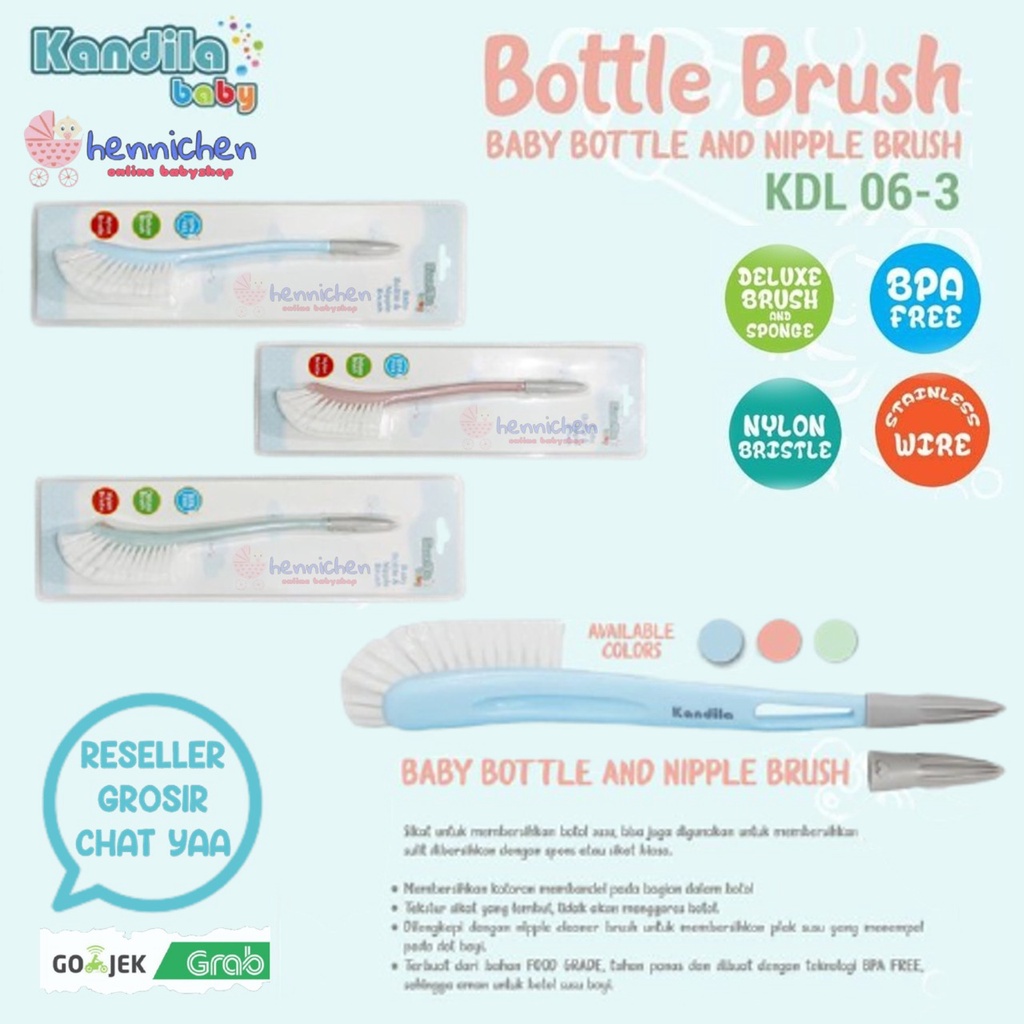 KANDILA BABY BOTTLE AND NIPPLE BRUSH SIKAT BOTOL BAYI KDL06-3