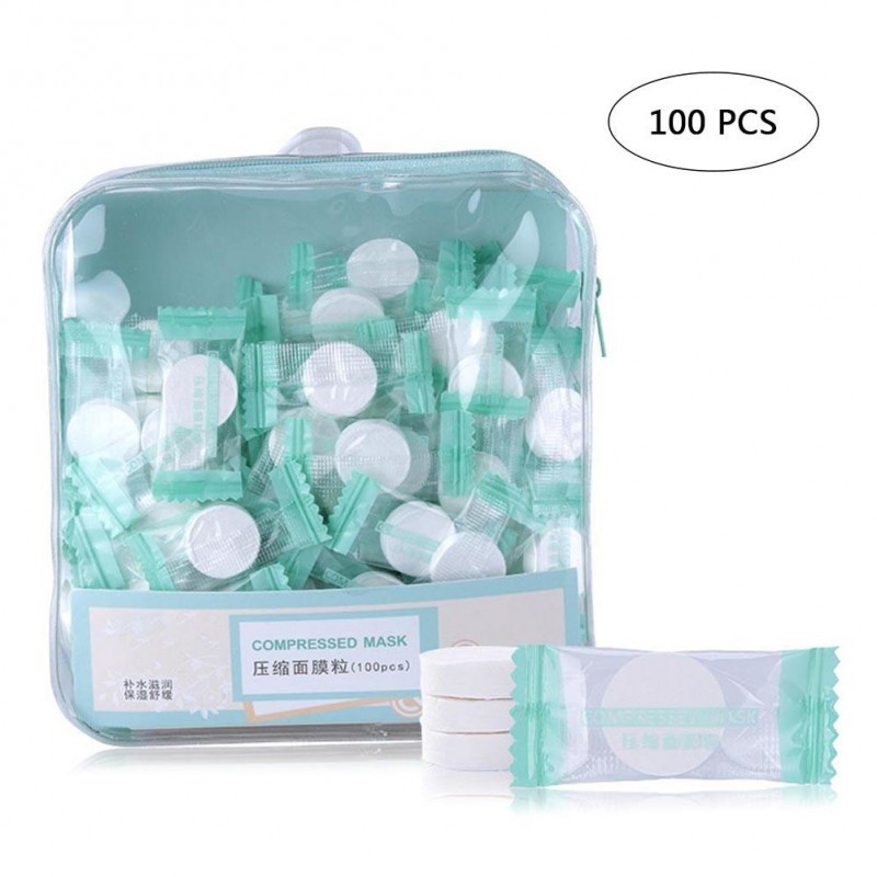 1pcs Compressed Sheet Mask - Masker Wajah Kompress Bentuk Tablet