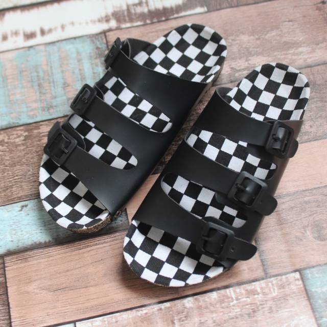 Sendal Pria Slide Kickers Urban Bahan Kulit Santai Nyaman Jalan NgemalL HangOut Kekinian Semi Formal