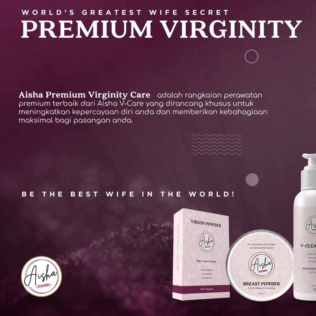 AISHAVCARE PAKET PREMIUM VIRGINITY CARE | PERAWATAN KEWANITAAN SESUAI SUNNAH