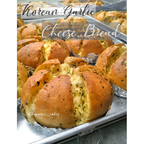 

Korean Garlic Cheese Bread - Roti Oppa 1 pack isi 2