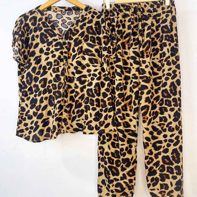 PIYAMA VNECK / PIYAMA KANCING HITS PIYAMA KANCING BUSUI / PIYAMA RAYON / HOMEWEAR-NC 8