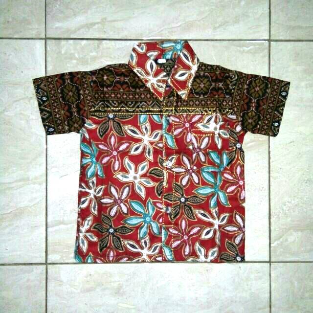 Kemeja Batik Anak Murah - Cowok Cewek - Usia 1 - 2 Tahun - Toko B2M