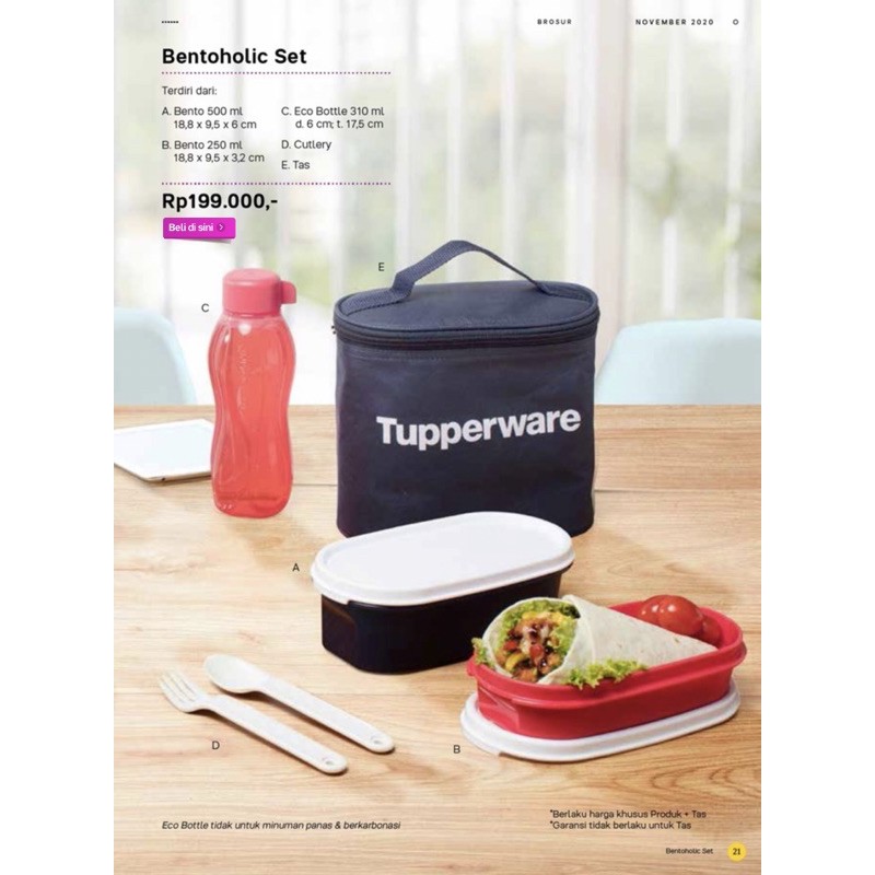 Promo tuperware bulan November 2020 kotak makan set