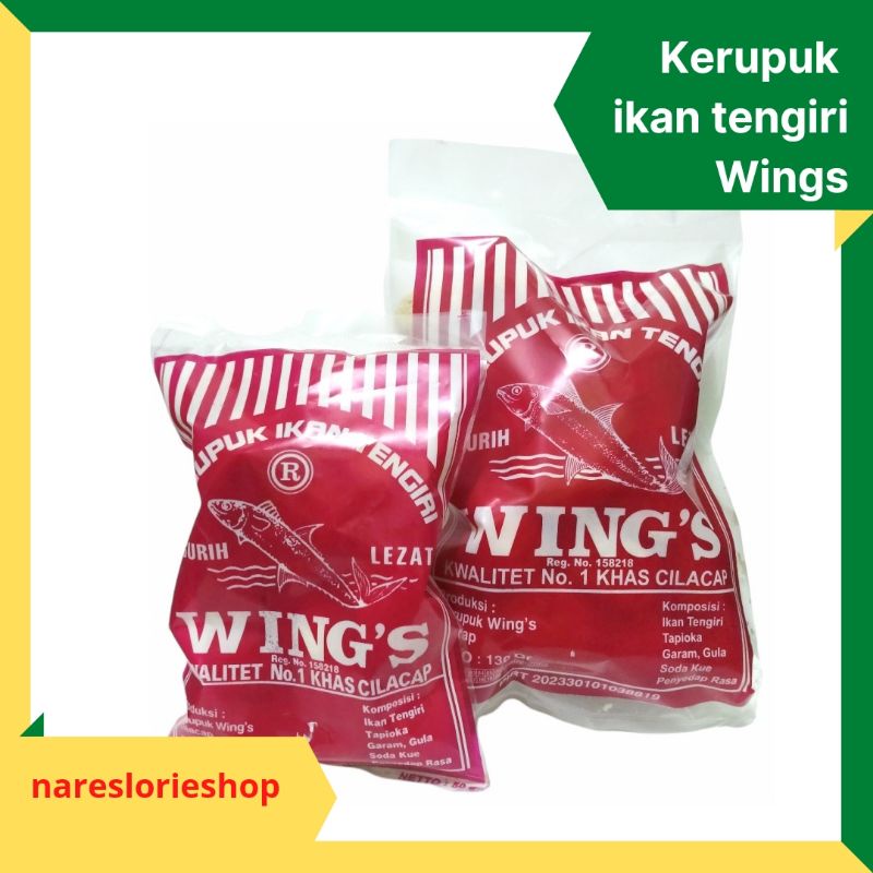 Kerupuk Ikan Tengiri Wings Camilan dari bahan ikan tengiri asli Cilacap