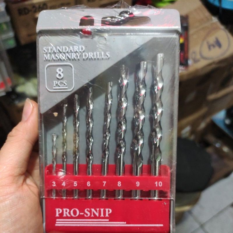 mata bor beton set 8pcs / mata bor bobok set isi 8pc PRO - SNIP