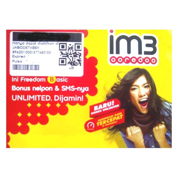Indosat Im3 4G Lte 081 58 555 22 00 Kartu Perdana Nomor Cantik Ooredoo Nomer Plus