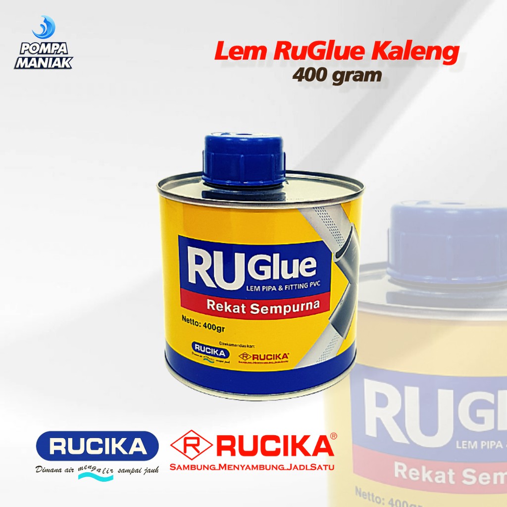 Jual Lem Pipa PVC Ru Glue 400 gram Rucika Kaleng / TRUGlue | Shopee ...