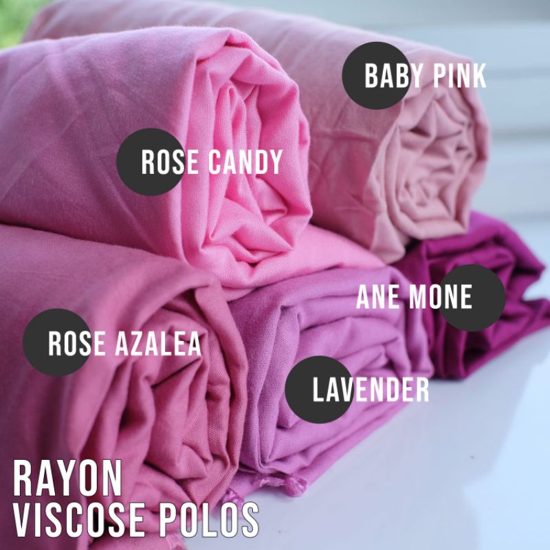KAIN RAYON VISCOSE POLOS HIGH QUALITY / UNIQLO / PREMIUM / GRADE A, PART 2 (per 0,5m) bahan gamis / 