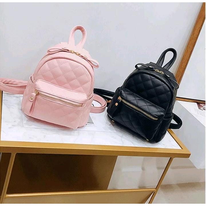 [COD] Tas Ransel Kulit Wanita Kekinian / Tas Ransel Mini Kulit Sintetis / Tas Remaja Terbaru 2021 / 