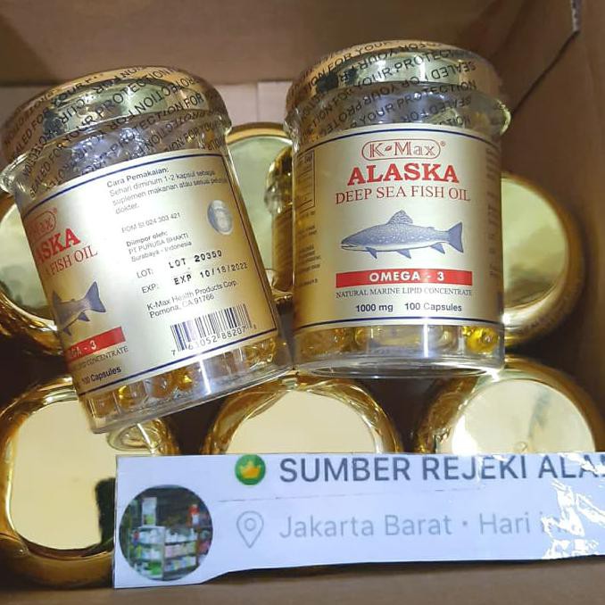 JNT COD]] K-MAX Alaska tutup emas DEEP SEA FISH OIL OMEGA 3,6,9. TERUJI Kode 373