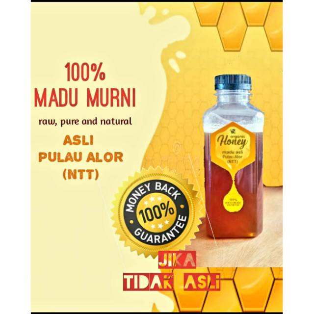 

100% Madu murni/ Madu Alor NTT/ Madu Tanah / Madu mentah/ Raw honey/ pure natural honey (250ml)