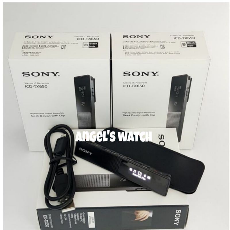 Voice Recorder Sony ICD-TX650 Hitam Perekam Suara Sony TX 650