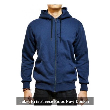 PROMO Jaket Pria Keren | Sleting polos navi