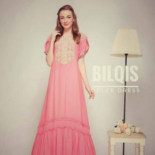 DASTER ARAB GAMIS ARAB BILQIS WARNA PINK FANTA MUAT JUMBO REALPIC GESEEERRRRR