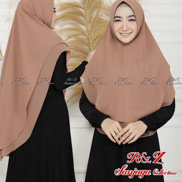 (MURAH BANGET) KHIMAR CERUTY 2 LAYER SABRINA JUMBO/HIJAB KHIMAR OVAL STANDAR/KERUDUNG KHIMAR INSTAN 