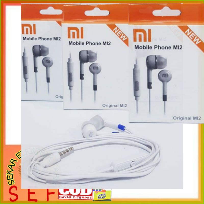 Headset / Handsfree / handfree / earphone MI2 Kabel