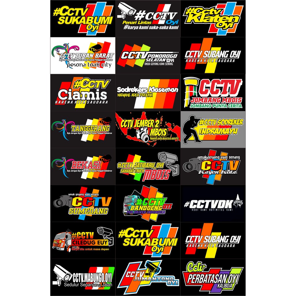 

STICKER PRINTING CCTV JAWA BARAT VYNIL PAKET MURAH