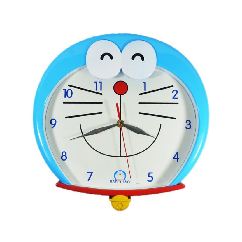 Jam Dinding Hello Kitty Melodi Doraemon 30cm Lucu Free Baterai