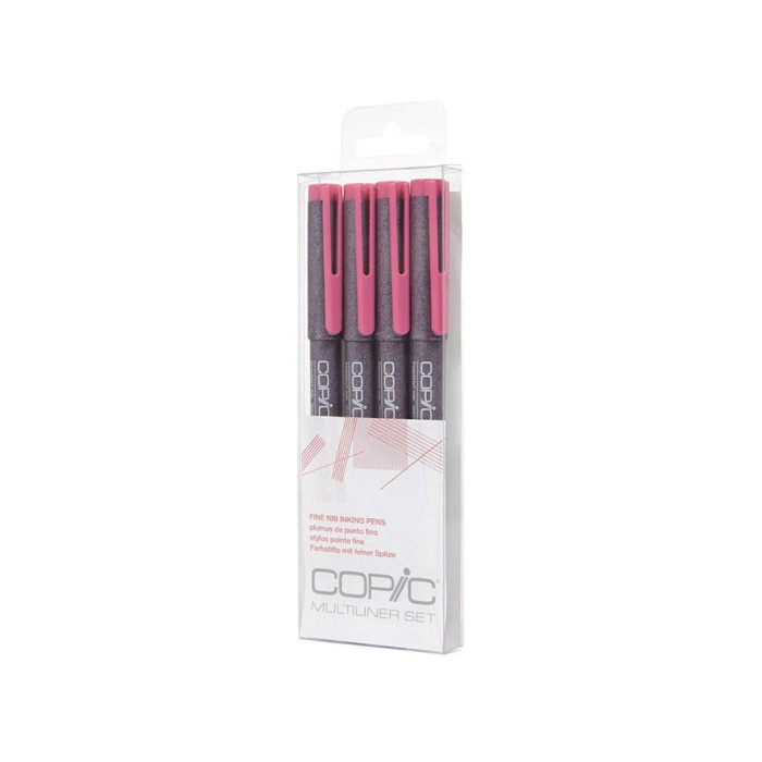 

(TERLARIS) COPIC Multiliner Set 4-pcs Pink