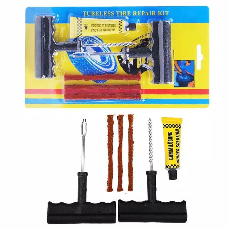 Alat Reparasi Tambal Ban Tubeless Mobil Motor Set 6 PCS