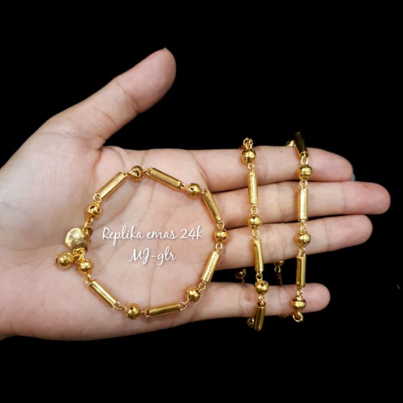 Gelang replika emas 24k - mas penang, percis seperti emas asli