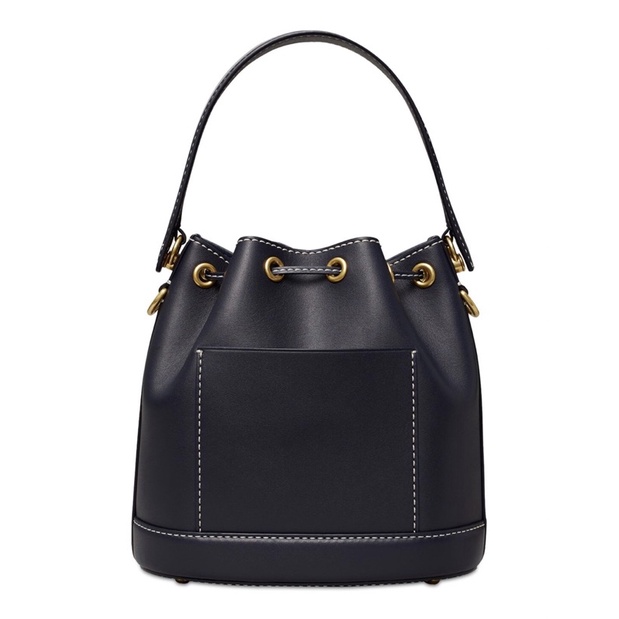 Tory Burch T Monogram Leather Bucket Bag