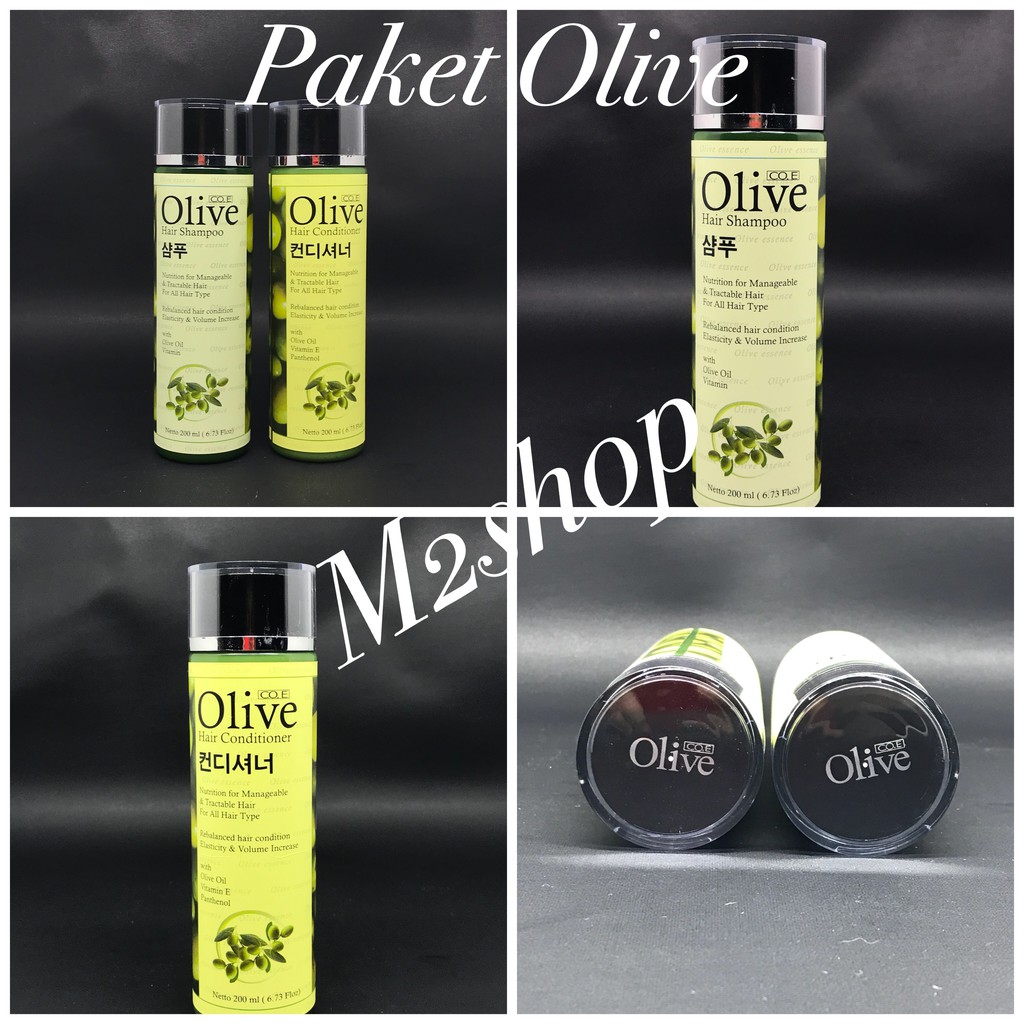 [COD] 2in1 Paket OLIVE Shampo dan kondisoner penumbuh dan pemanjang Rambut 2 minggu | Paket Olive 2 in 1