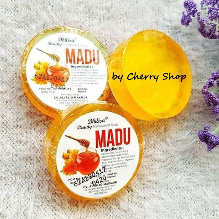 [BUY 24 GET GIFT] [BPOM] [DEALER] SABUN MADU TRANSPARAN DHILISA 35GR CHERRY SHOP | SABUN WALET TRANSPARAN